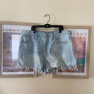 Madewell relaxed denim shorts in essen wash